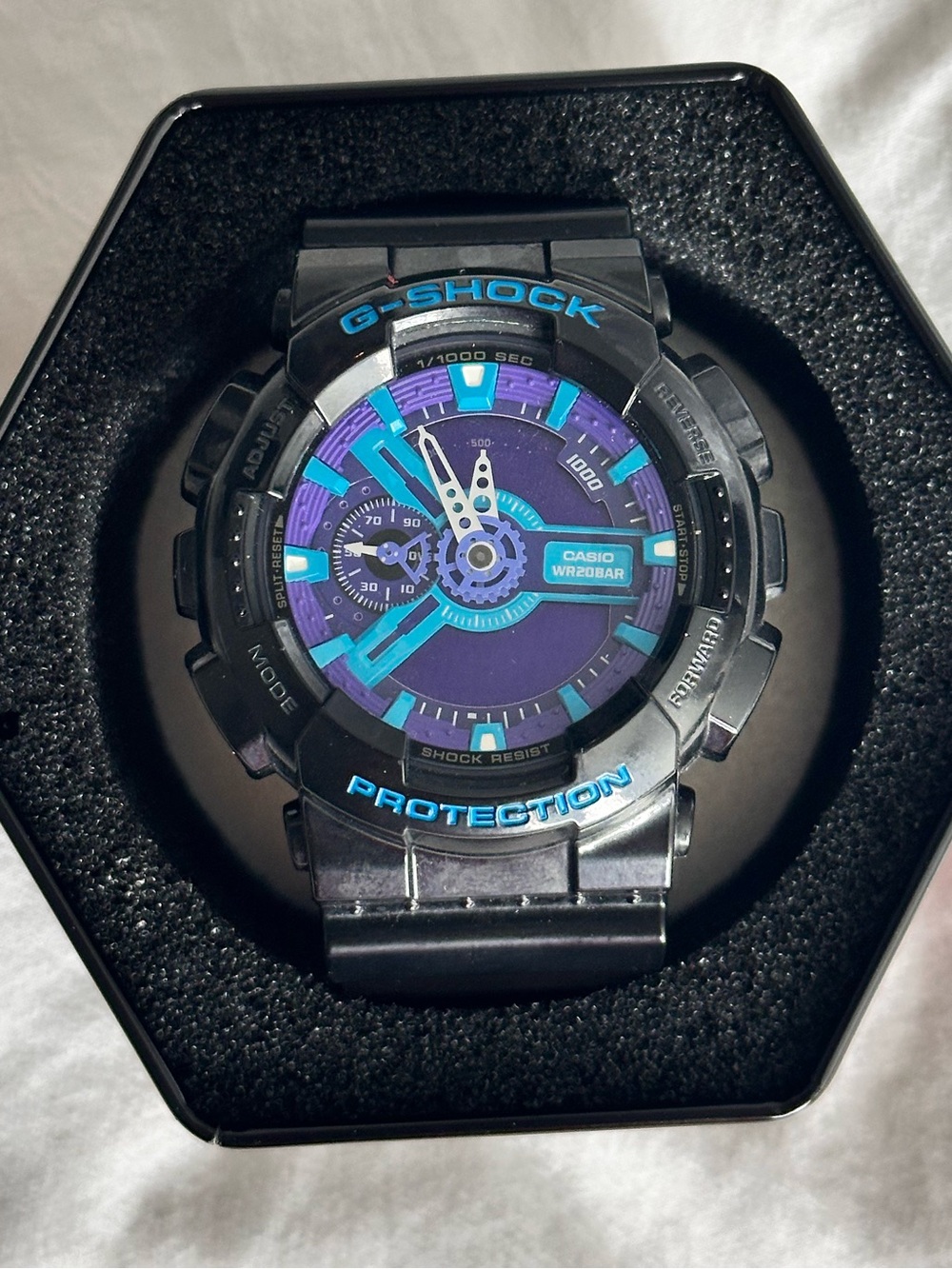 Casio G-Shock GA-110HC Hyper Colors Blue & Purple Watch (Module 5146)